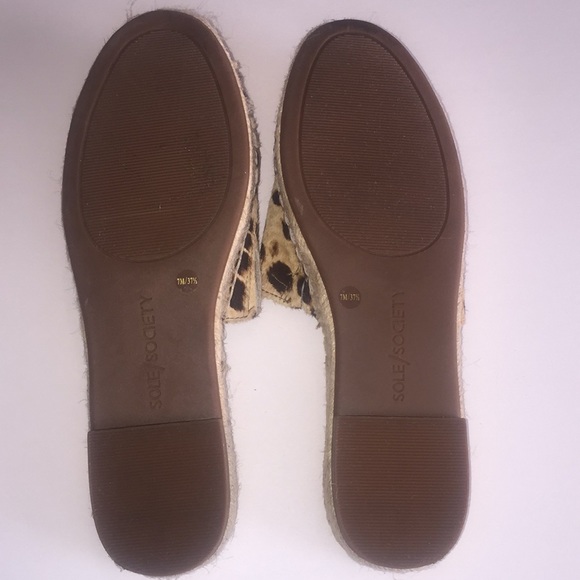 SOLE SOCIETY Leopard print Espadrille Mule - Picture 3 of 4